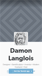 Mobile Screenshot of damonlanglois.com